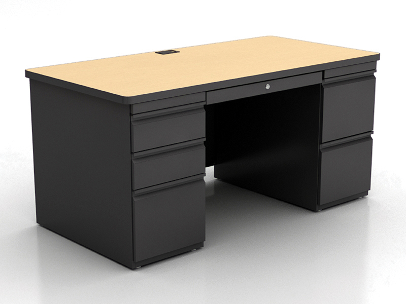 Perpetual Enterprises Photo Gallery Of Available Office Furniture Double Pedestal Desk